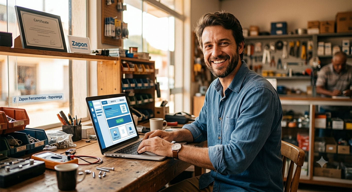 Carlos M., proprietário de Ferramentas & Assistência